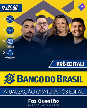 BANCO do BRASIL (CURSO COMPLETO - PRÉ EDITAL)